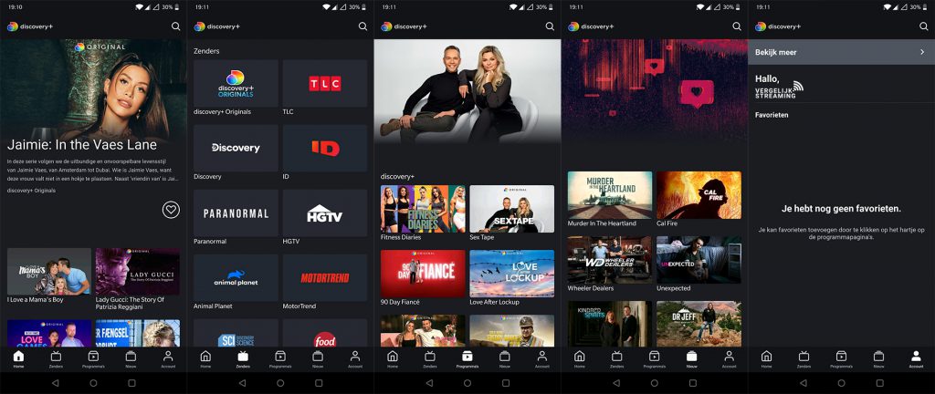 Discovery Plus app - Discovery streamingdienst - Discovery Plus abonnement - Discovery Plus aanbod